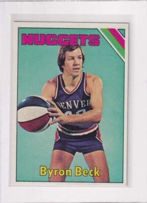 1975-76 Topps Basketball # 258 Byron Beck Nice Card - Image 1 of 2