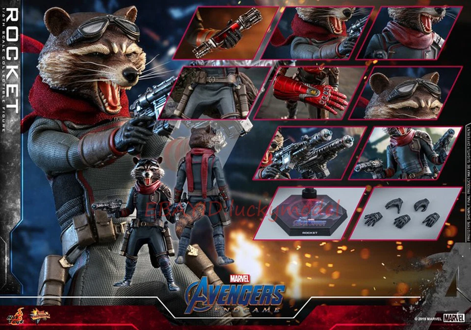 HOTTOYS Avengers Endgame MMS548 Rocket - 1 6th Scale Fabric Scarf