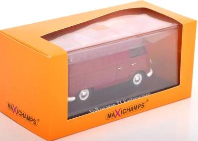 VW T1 Autobus Lamiera Red Maxichamps 940052201 1:43 Volkswagen Kombi - Immagine 1 di 3