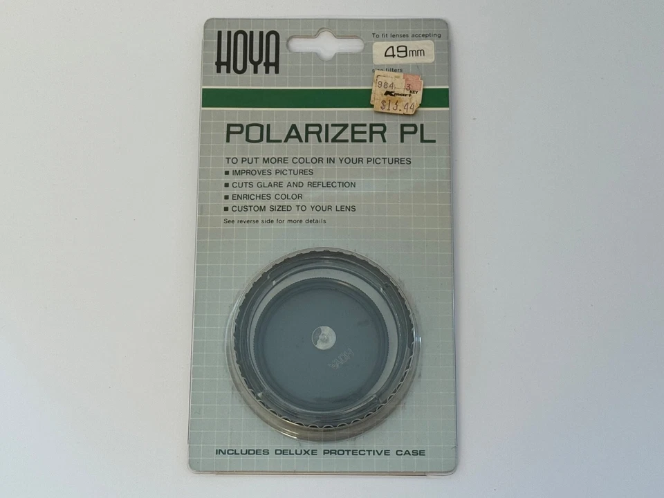 Hoya 49mm Vintage Polarizer PL Lens Filter with Deluxe Case NEW UNOPENED - Image 1 of 3