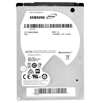 Samsung Hard Drive 1.5 TB ST1500LM006 32 MB Cache 5400 RPM SATA III 2.5" - Image 1 of 4