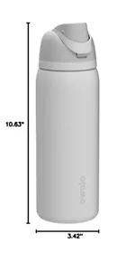 Owala 32oz Stainless Steel Bottle – Dual-Flow Lid for Easy Hydration, Shy Marshm - Picture 1 of 8