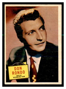 1957 TOPPS HIT STARS DON RONDO #29   SUPER RARE Nice Vintage *FAST SHIP*