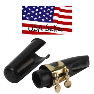 High Quality Mouthpiece for Alto Saxophone Mouthpiece&Clamp&Cap Brand New - Picture 1 of 6