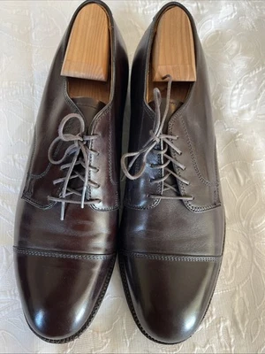 Brooks Brothers Collection Men’s Cap Toe Blucher Shoe Cordovan 11 D - Image 1 of 4