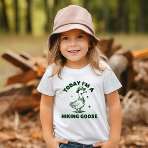 Today I’m a Hiking Goose Kids Shirt – Funny Nature Toddler Tee - Picture 1 of 8