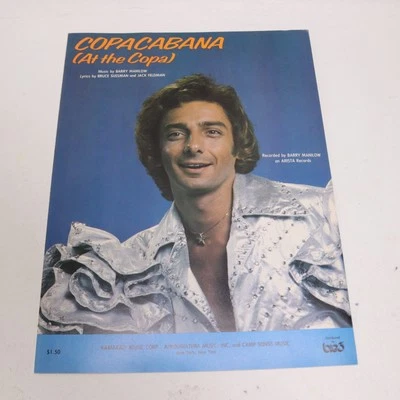 Barry Manilo Copa Cabana Piano Voice Sheet Music 1978 Kamakazi - Image 1 of 4
