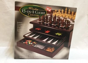 Holz 15 in 1 Game Center wie im Fernsehen gesehen brandneu in Box - Bild 1 von 3