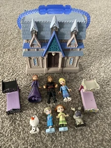 Disney Animators Micro Playset Frozen Anna And Elsa Arendelle castle - Picture 1 of 10