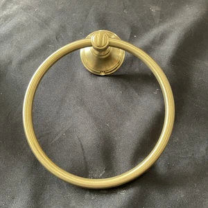 Pfister Tisbury 6-3/16" Wall Mounted Towel Ring Brushed Gold BRB-TB0BG V5 - Picture 1 of 6