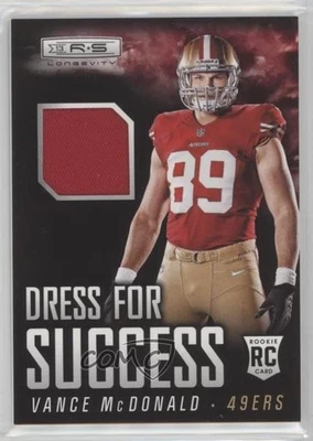2013 Panini Rookies & Stars Dress for Success Materials Vance McDonald #39 RC - Image 1 of 2