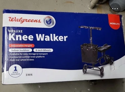 Walgreens Deluxe Knee Walker Adjustable Height 8-Inch Wheels - Image 1 of 4