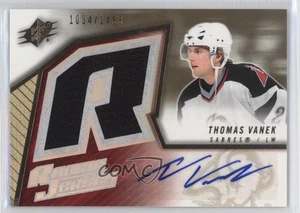 2005-06 SPx Rookie Jersey /1499 Thomas Vanek #177 Rookie Auto RC - Picture 1 of 3