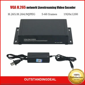 Encodeur H.265/H.264 VGA vers NDI VGA encodeur vidéo diffusion en direct os12 - Photo 1/8