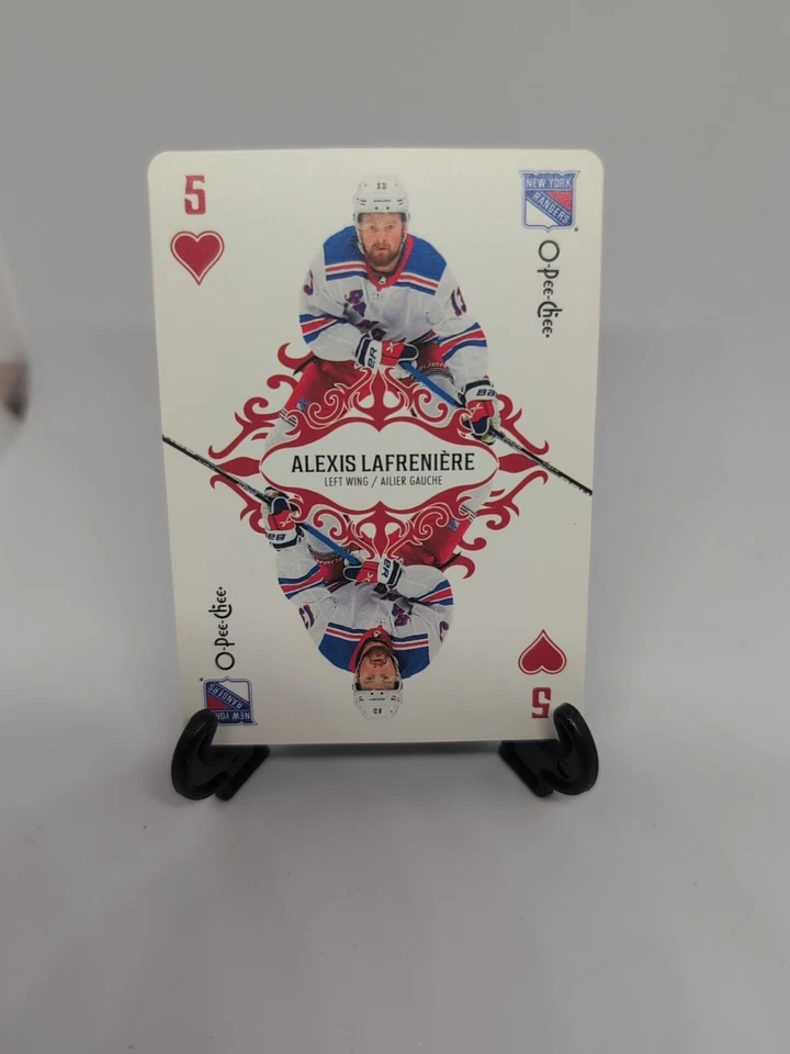 2023-24 O-Pee-Chee - Playing Cards #5H Alexis Lafreniere - Image 1 of 4