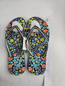 NWT Vera Bradley Thong Sandals Chandelier Garden Flip Flops Size M & L - Picture 1 of 5