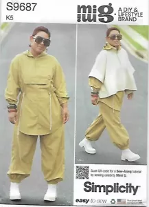 B36 SIMPLICITY S9687: JACKET & PANTS SIZE 18-26 SEWING PATTERN - Picture 1 of 3