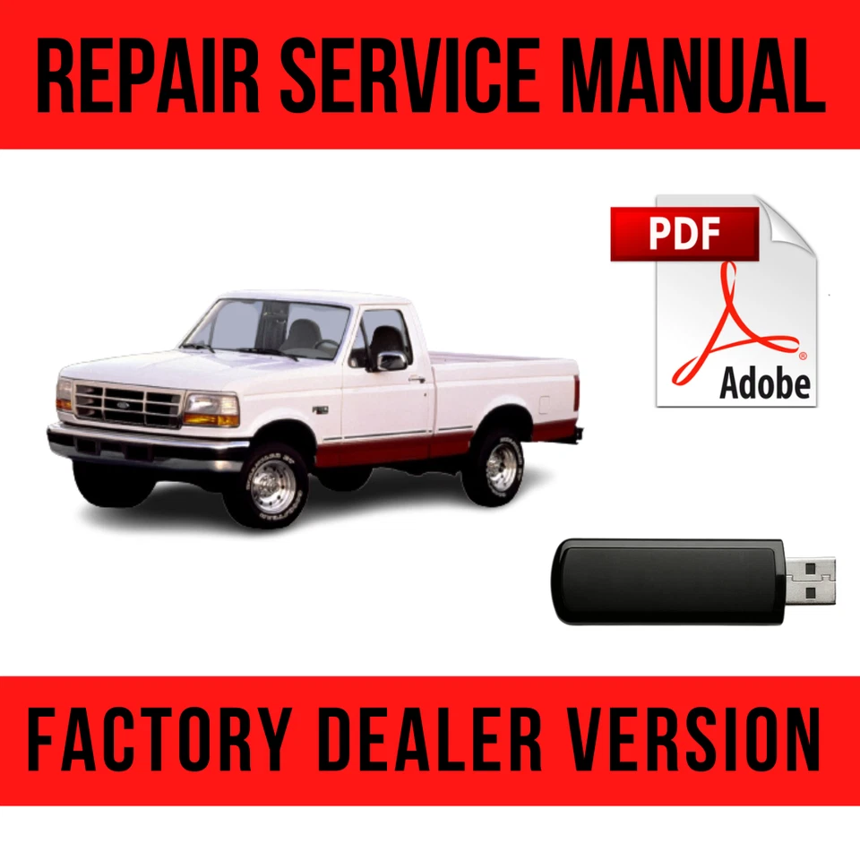 Ford F-150 F150 1994-1996 Factory Repair Manual USB - Image 1 of 1