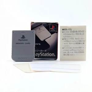 Scheda di memoria Playstation 1: memory card grigia con IMBALLO ORIGINALE - GIAPPONESE IMBALLO ORIGINALE - Foto 1 di 2