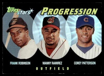 2000 Topps Stars Progression Frank Robinson/Manny Ramirez/Corey Patterson - Image 1 of 2