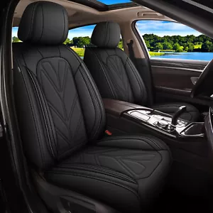 Full Set Seat Covers Fit for Volkswagen Jetta 2008-2025 Faux Leather Waterproof - Picture 1 of 8