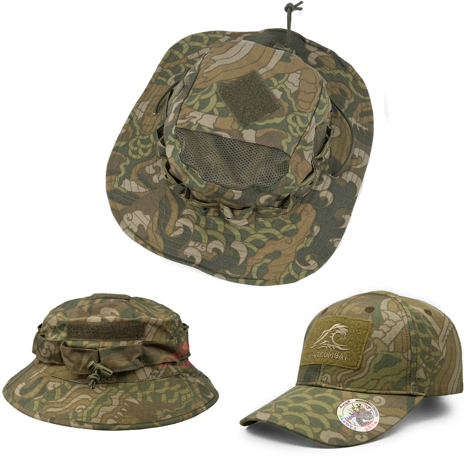 Tactical Dragon Pattern Camo Baseball Cap Anti-Infrared Benny Hat - Image 1 of 4