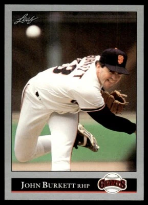 1992 Leaf #179 John Burkett San Francisco Giants - Image 1 of 2