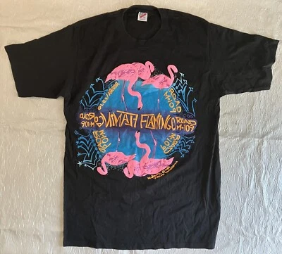 Camiseta vintage 1988 estampado hinchado Flamingo Road M-109 Glen Arbor MI XL EE. UU. Foto 1 de 4