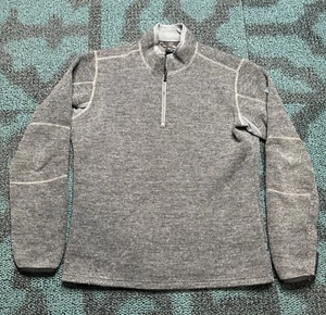 Kuhl 1/4 Cuarto Cremallera Para Hombres M ThermoKore Suéter Chaqueta Gris Pullover Cuello Simulado - Imagen 1 de 16