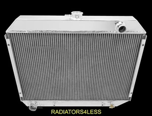RADIADOR DE ALUMINIO CHAMPION 4 FILAS 1968-1974 COCHES DODGE MOPAR 26" NÚCLEO ANCHO MC375 - Imagen 1 de 2