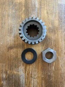 1972 1973 Yamaha RT2 RT 360 OEM Primary Drive Gear Washer &  Nut Same Day Ship - Picture 1 of 3