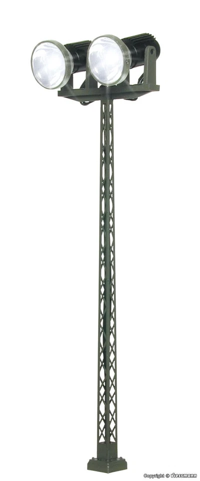 Viessmann Spur TT 6932 Flutlichtstrahler dopelt LED weiß - Bild 1 von 1