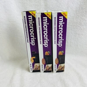 VERSIEGELT MICROCRISP Mikrowelle Knuspern Bräunung Papier Verpackung 3 Schachteln Neu - Bild 1 von 2