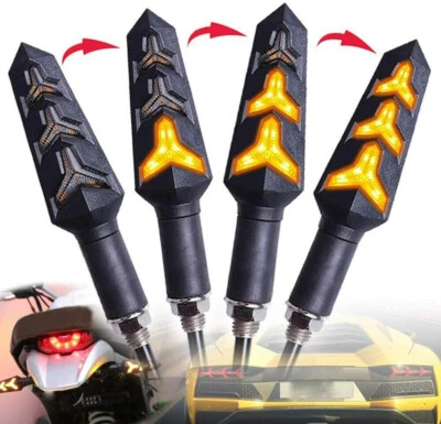 4X 12V Motorcycle LED Turn Signal Light for Yamaha YZF R1 YZF R6 YZF600R FZ1 Foto 1 de 4