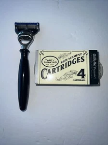 The Art Of Shaving Classic Black Resin Fusion 5 Blade Razor And 4pk Cartridges - Picture 1 of 11