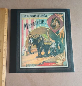 P T Barnum's MENAGERIE (1888) Circus Animals + Performers Wildlife Habitat Lions - Picture 1 of 17