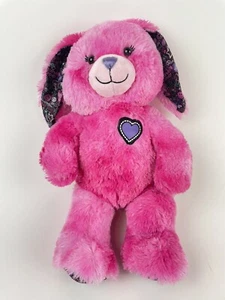 Build a Bear Plush Fuchsia Fun BFF Bunny Pink Rabbit Stuffed Animal Heart Doll - Picture 1 of 8