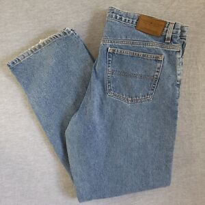 Tommy Hilfiger Jeans Womens 16 Blue Straight 36W 33L Mom Jean 90s Y2K Vintage
