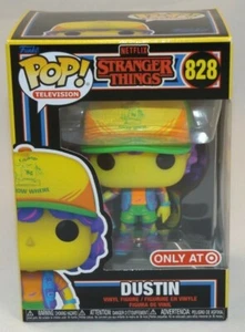 Funko POP! Stranger Things Dustin 828 Blacklight Target exclusivo artista de Netflix - Imagen 1 de 5