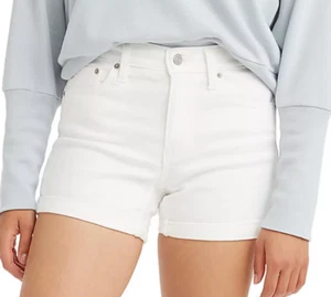 Levi's Womens Mid-Length Jean Shorts, White, 30 - Picture 1 of 3