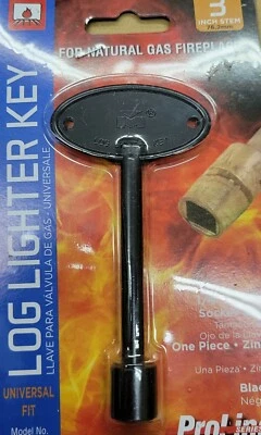 Encendedor de troncos ProLine de 3 pulgadas. Negro para chimenea de gas natural Foto 1 de 4