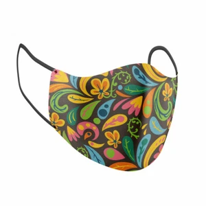 Máscara facial con estampado de flores para adultos - Imagen 1 de 3