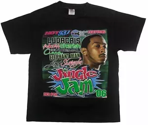 JINGLE JAM 2006 HOT 93.7 Vintage RAP T-Shirt HARTFORD CT LUDACRIS AKON M - Bild 1 von 9