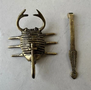 Candado antiguo vintage de latón con forma de escorpión raro sistema complicado - Imagen 1 de 15
