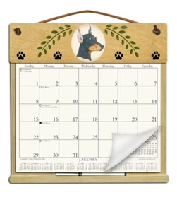 DOBERMAN CALENDAR HOLDER - REFILLABLE EVERY YEAR! - Picture 1 of 1