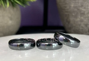 Venta al por mayor lote de 100 piezas anillo de hematita natural de 6 mm energía curativa de cristal - Imagen 1 de 5