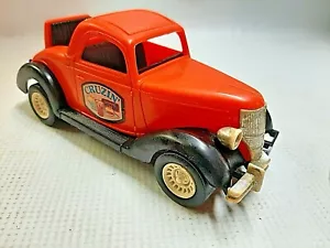 Vintage Strombecker Toy 1936 Ford Coupe Orange & Black Car Rumble Seat Cruzin' - Picture 1 of 12