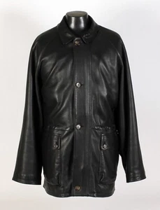 Loro Piana Leather Jacket with Cashmere Lining - Black - 2XL - $6495 Retail - Picture 1 of 23