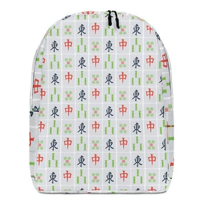 Fun Mahjong Tiles  Design Minimalist Backpack - Picture 1 of 5