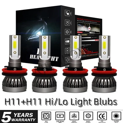 For Aston Martin V8 Vantage 2006-2017 LED Headlight H11+H11 Combo spuer bright 4 - Image 1 of 4